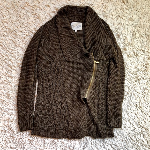 rachel roy zip asymmetrical sweater
